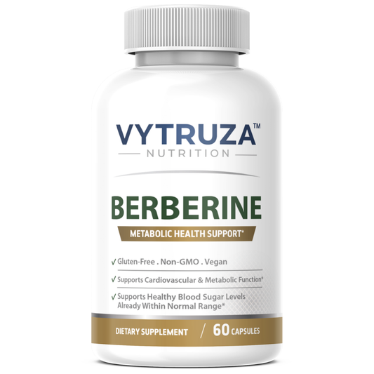 VYTRUZA Nutrition Berberine Capsules, Metabolic Health Support Formula*, Premium Ingredients, 60 Capsules