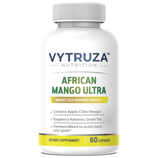 VYTRUZA Nutrition African Mango Capsules, Weight Loss Support Formula*, Premium Ingredients including Apple Cider Vinegar, Raspberry Ketones & Green Tea, 60 Capsules