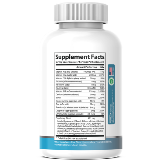 VYTRUZA Nutrition Lutein/Zeaxanthin Capsules, Ocular Health & Vision Support Formula*, Premium Ingredients, Overall Eye Health Support*, 60 Capsules